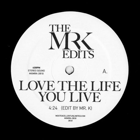 Love The Life You Live / Drive My Car - Edits By Mr. K 12"