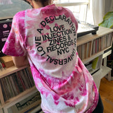 Love Injection Universal Love Tie Dye T-Shirt (White/Pink/Orange)