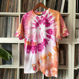 Love Injection Universal Love Tie Dye T-Shirt (White/Pink/Orange)
